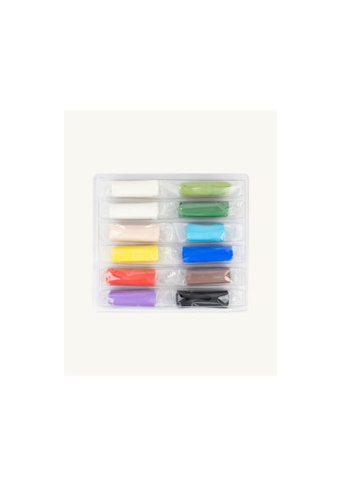 12'li Hava İle Kuruyan Modelleme Hamuru Seti 25g X 12 Adet Karışık