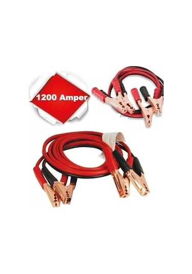 Akü Takviye Şarj Kablosu 1200 Amper 2  M Taşıma Çantalı