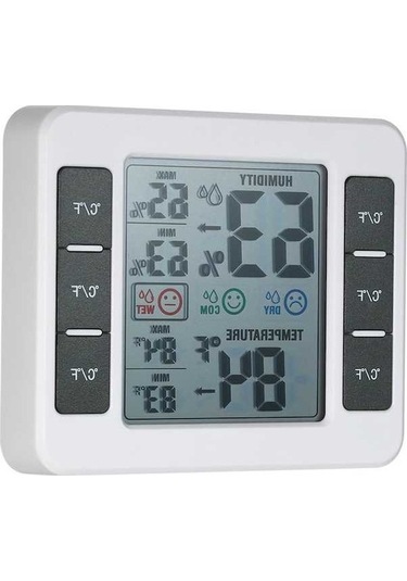 Dancemonkey Dijital Lcd Termometre Ve Higrometre - Sıcaklık/nem Ölçer, Max/min, Geçişli, Kullanışlı Tasarım