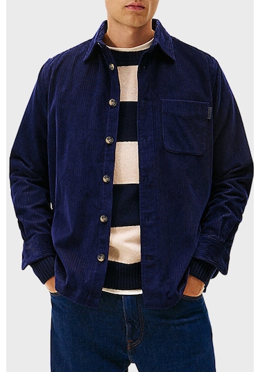 Tommy Hilfiger Erkek Gömlek Mw0mw40489 Bcl Lacivert Lacivert