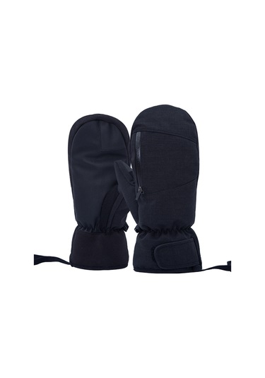 Vkemall Siyah Kayak Eldiveni L: 360 Derece Isı, Dokunmatik Ekran, Su Geçirmez Ve Dayanıklı - Kış Aktivitesi Gereci Siyah