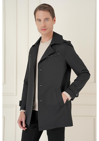 Efor Ka 086 Slim Fit Siyah Spor Kaban Siyah