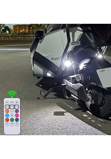 Youtek Araçlar İçin Ip65 Su Geçirmez 8 Renk 10 Modlu Led Uyarı Işığı - 7m Uzaktan Kumanda, 110mah Pil, Strong Magnet, 3 Lü Paket Çok Renkli