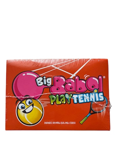 Big Babol Play Tennis Ananas Aromalı Balonlu Sakız 28 Adet 20 G