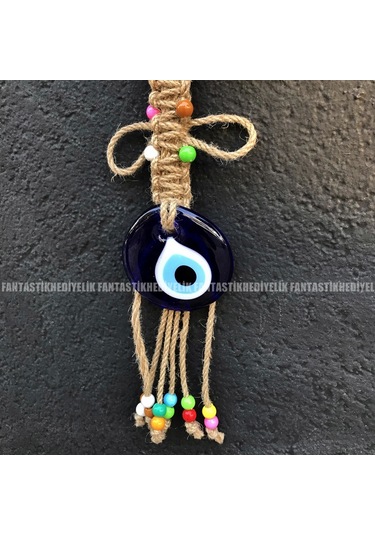 Balık Nazar Boncuk Seramik Bahçe Balkon Kapı Duvar Süs Sarkaç (387073681)