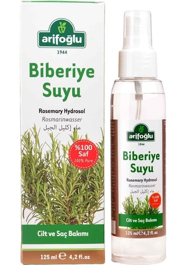 Biberiye Suyu 125ml X 2 Adet - Rosemary Hydrosol - Biberiye Hidrosölü