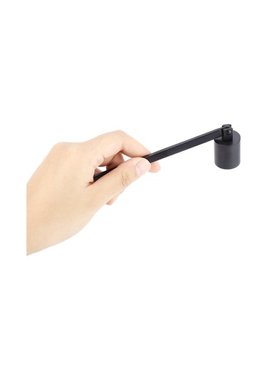 Yaozixa Stainless Steel Sürekli Kullanıma Dayanıklı Sade Silindirik Formlu Mum Söndürücü Kapağı Siyah Siyah