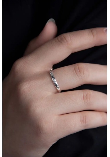 Voznesenskij Uvelirnyj Zavod 925 Ayar Gümüş Kurtar Ve Koru Yüzük, Ortodoks 163575020 Gri