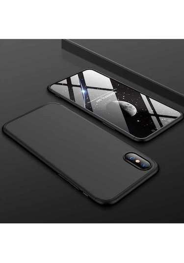 Apple Uyumlu iPhone Xs Max 6.5 Kılıf Zore Ays Kapak Siyah