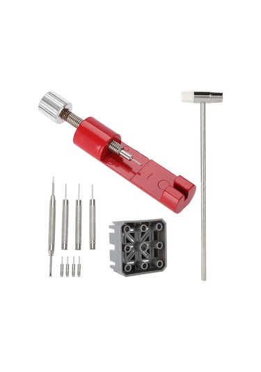 Moveevo Saçma Olmayan Çelik Saat Tamiri Seti - Link Kaldırma Ve Ayarlama Araçları, Taşınabilir Ve Dayanıklı 11 Parça