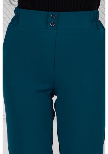 Sevitli Cepli Dar Paça Pantolon-petrol -3735-petrol Petrol