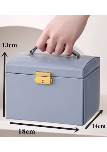 Mk-27 Premium Takı Mücevher Kutusu Altın Saklama Kutusu