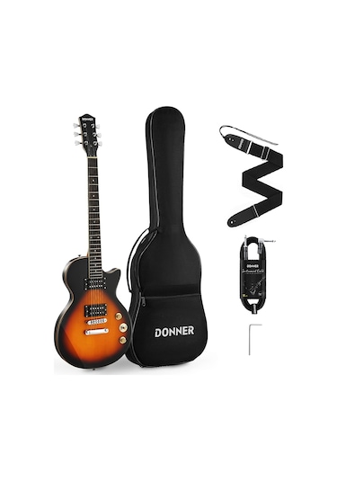 Donner Dlp-124s Lp Elektro Gitar Paketi Sunburst