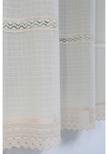 Dantelli Perde Krem