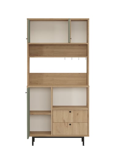 Lounge Kahve Köşesi Çok Amaçlı Dolap Mutfak Dolabı Ihlamur Yeşili