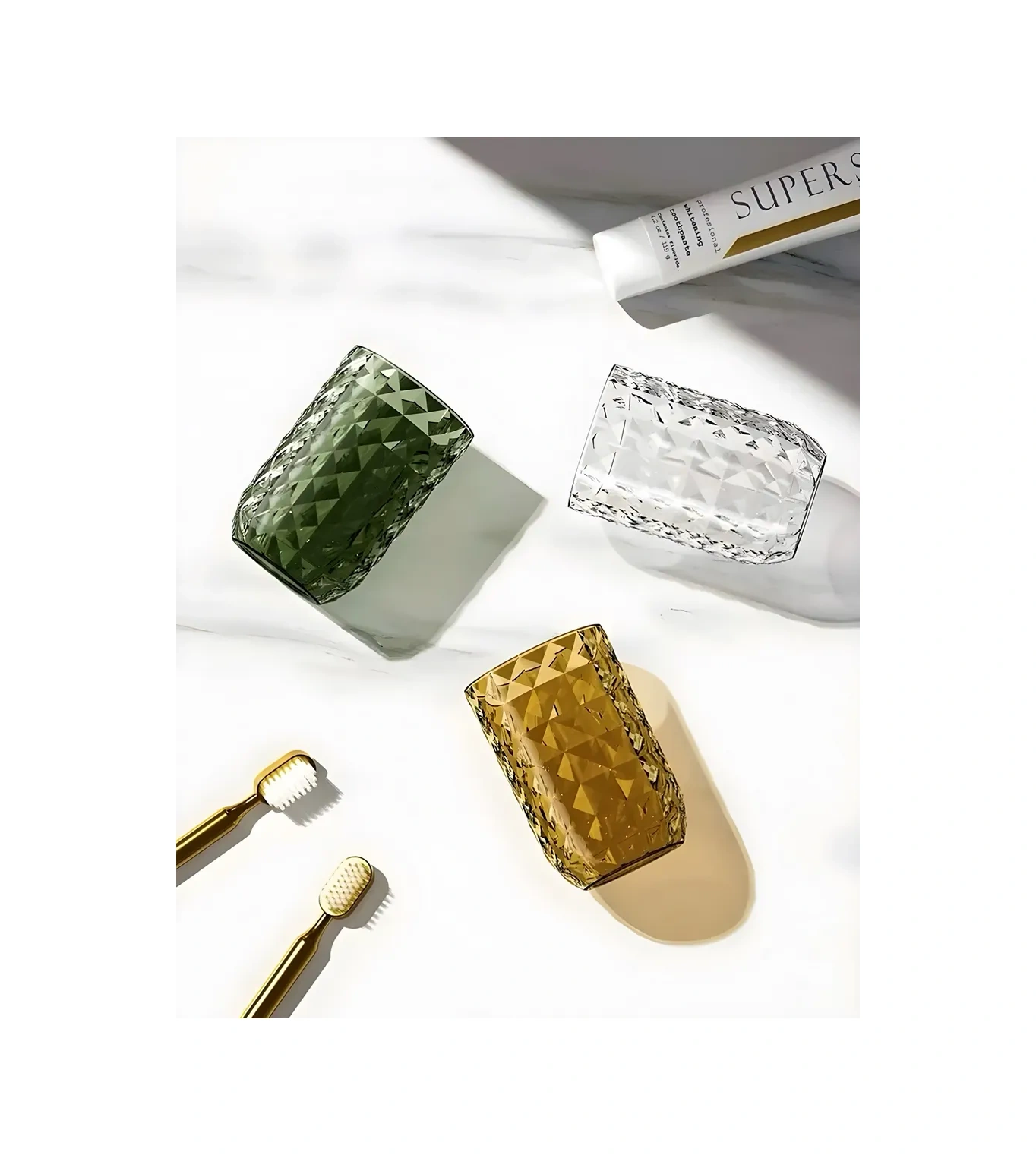 Vas Favorit Banyo Odaları İçin Diş Fırçaları Ve Macunları İçin Bardak Kılıfı 315302206 Beyaz