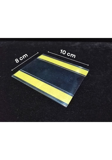 50 Adet C Tipi 8x10 Cm Depo Ürün Etiketliği Şeffaf Yapışkanlı