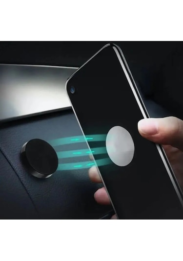 Ceholer Araba İçin Manyetik Telefon Tutucu Yuvarlak 156591464 Siyah