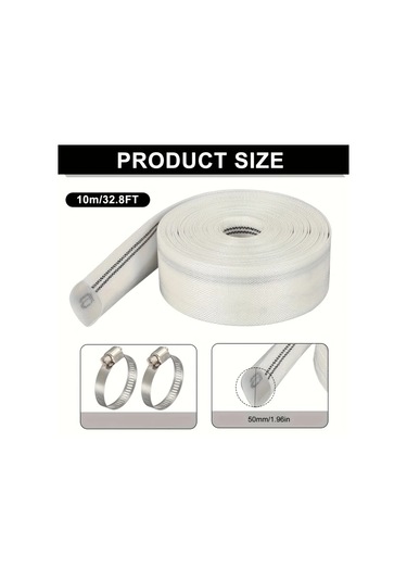 Willowhaven 50mm X 393.7in Dokuma Hortum Endüstriyel Sulama Bahçe Su Taşıma