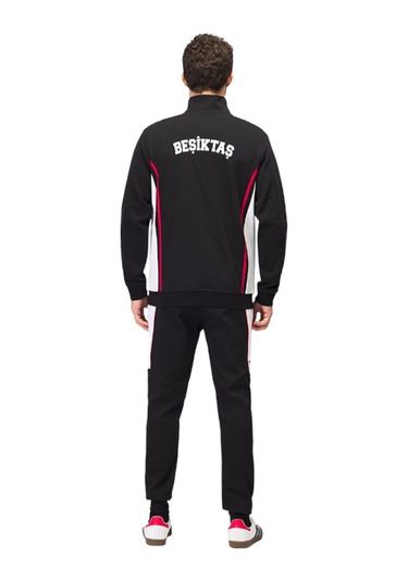 Beşiktaş Lisanslı Fermuarlı Sweatshirt 25/26 Sezon SiYAH
