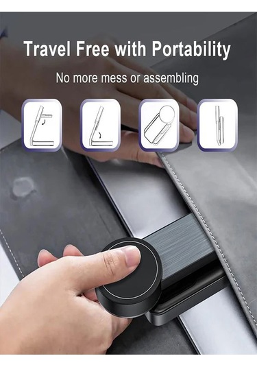 Çelikwork AW18 3 İn1 15 W Mıknatıslı Kablosuz Şarj Standı Beyaz