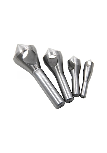 Maiyame Hss Malzeme İçten Talaş Atan 2-20mm Geniş Açıklı Yumuşak Tırnak Kaldıran 4'lü Fırsatlı Çapraz Delik Freze Seti 15-20mm Tekli 103g Doğal Rengi