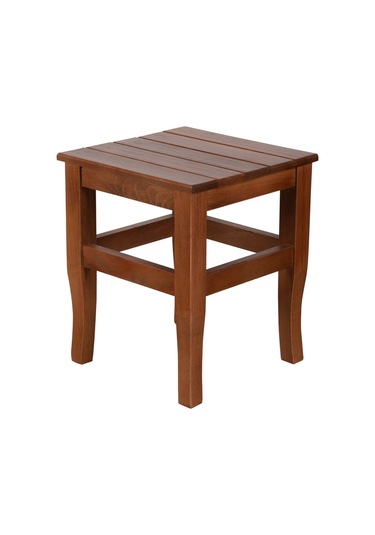 Masif Ahşap Tabure Mini 35cm Ceviz Doğal Kayın Ağacı Diğer