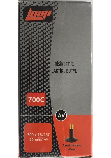 Loop İç Lastik - 700 x 18/25c Av60 Yol. Yarış. Şehir Bisikleti