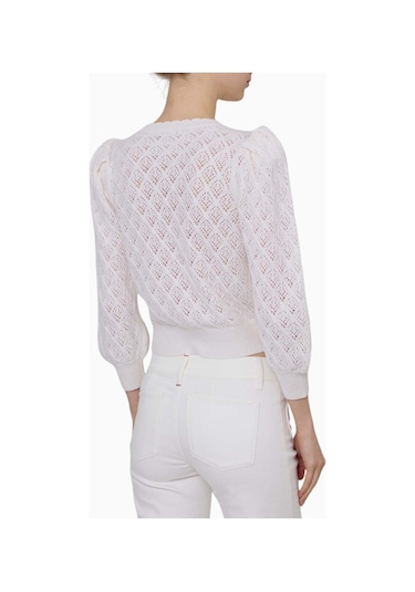 Almi Alice And Olivia Doris Dantel Kısa Hırka Krem