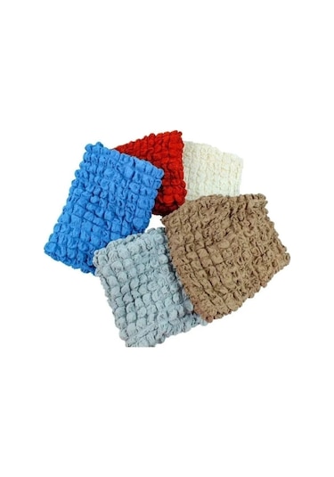 StarMall Bürümcük Etekli Çarşaf Yatak Örtüsü Lastikli 1 Adet Gri