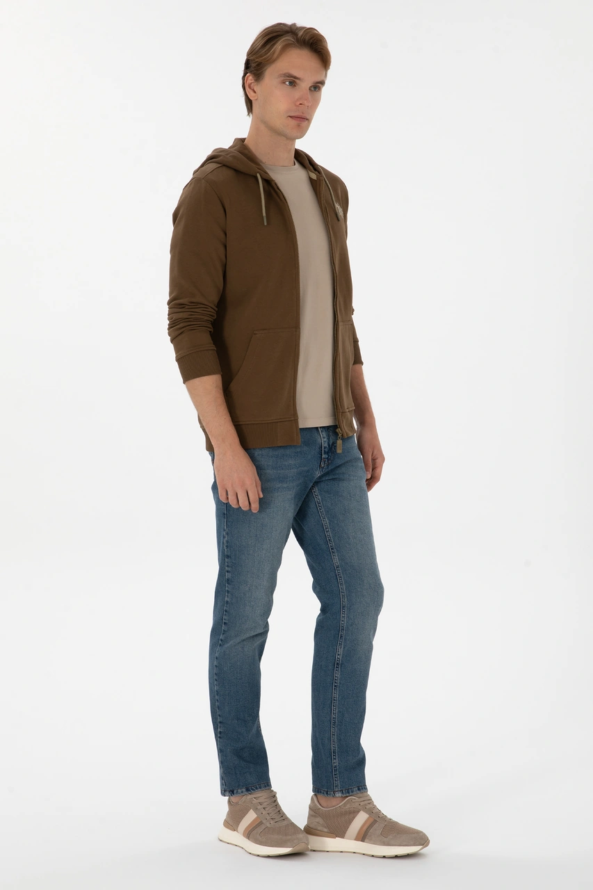 U.s. Polo Assn. Erkek Haki Hırka Örme 50313748-vr027 Haki