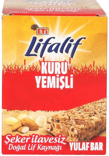 Eti Lifalif Kuruyemişli Müsli Bar 16 x 35 G