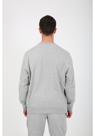 Esqudo Skull Erkek Sweatshirt Eswtp0001 Gri