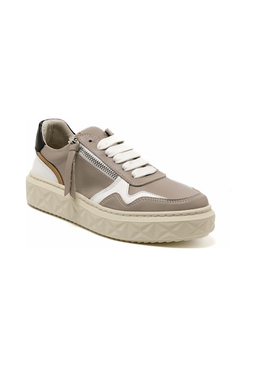 Sneaker Günlük Kadın Mar-25y-209-8856 John May Vizon Cilt Bej Vizon
