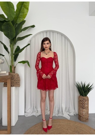 The İstanbul Evita Mini Elbise Altın