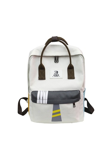 Erkek Ve Kız Öğrenciler İçin Şık Ve Dayanıklı Okul Sırt Çantası Beyaz