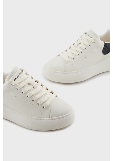 Armani Exchange Bayan Ayakkabı Xw002149 Af19528 M0017 Ekru-siyah Ekru-siyah