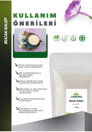 Saf Bucak Salep 100g - Raw Sahlep