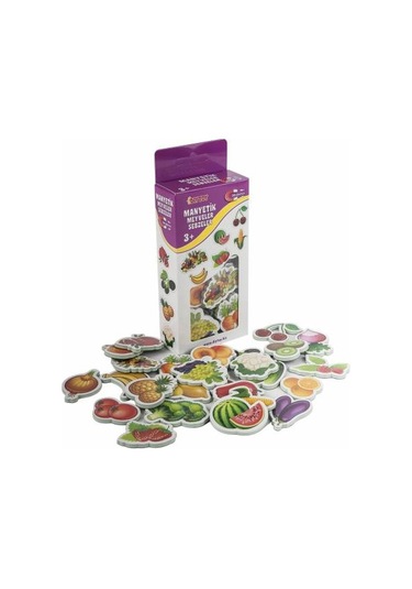 Diytoy Manyetik Meyveler Ve Sebzeler 26 Parçalı Magnet Meyve