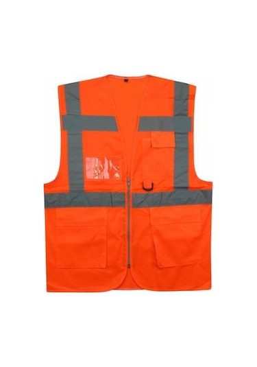 Mühendis Tipi Ikaz Yeleği - Turuncu