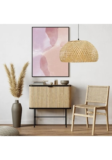 Mirage Model Tekli Rattan Bambu Tasarım İskandinav Bohemavize