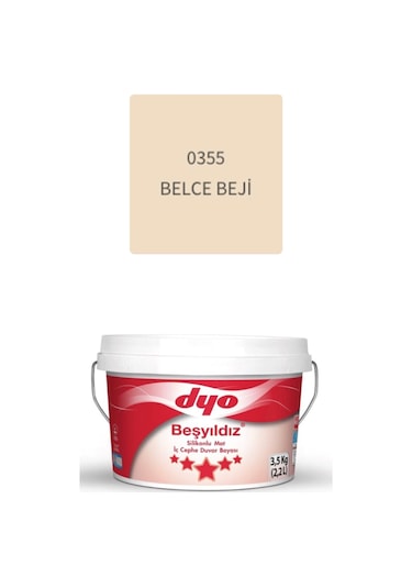 Dyo Beşyıldız Silikonlu Mat Iç Cephe Duvar Boyası 3,5 Kg