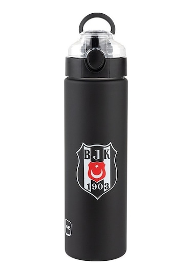 Me 25387 Beşiktaş Tritan Matara 630 Ml Siyah - Beyaz