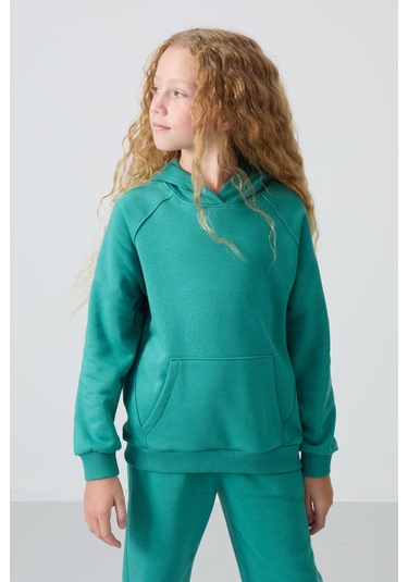 Tommy Life Deniz Yeşil Pamuklu İçi Tüylü Yumuşak Dokulu Standart Fit Nakışlı Kız Çocuk Eşofman Takım - 75162 Yeşil Tommy Life Deniz Yeşil Pamuklu İçi Tüylü Yumuşak Dokulu Standart Fit Nakışlı Kız Çocuk Eşofman Takım - 75162 Yeşil