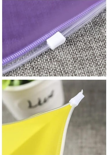 A4 Şeffaf Fermuarlı Dosya Kırmızı 3 Adet Pvc Fermuarlı Evrak Dosyası 24x34cm Çıtçıtlı Belge Evrak Dosyası Ofis Büro Okul 3 Adet