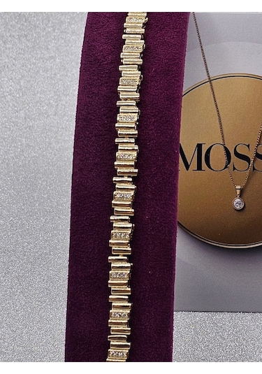 Xuping Ritim Model Gold Renk Çelik Bileklik Altın