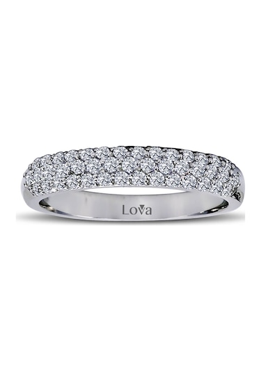 Lova 0,45 Karat Pırlanta Yarımtur Yüzük - 1060103