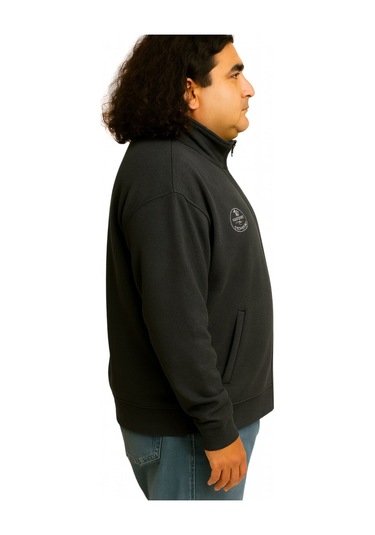 Erkek Büyük Beden 122-158 Kilo Arası İçin Uygun Pamuklu Geniş Kalıp Dik Yaka Fermuarlı Sweat Mont Antrasit Erkek Büyük Beden 122-158 Kilo Arası İçin Uygun Pamuklu Geniş Kalıp Dik Yaka Fermuarlı Sweat Mont Antrasit