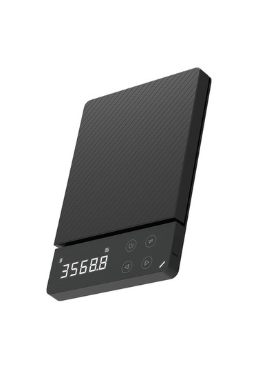 Novahub Şarj Edilebilir Hassas Mutfak Terazisi - 5 Birimli Led Ekran, Tartı Fonksiyonu, 8kg Kapasite Siyah Siyah