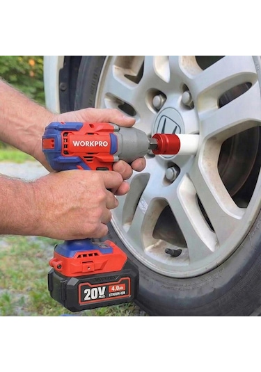 Workpro Wp202591 17/19/21mm 3 Parça 1/2 Cr-mo Profesyonel Darbeli Derin Lokma Seti Fr Wp202591